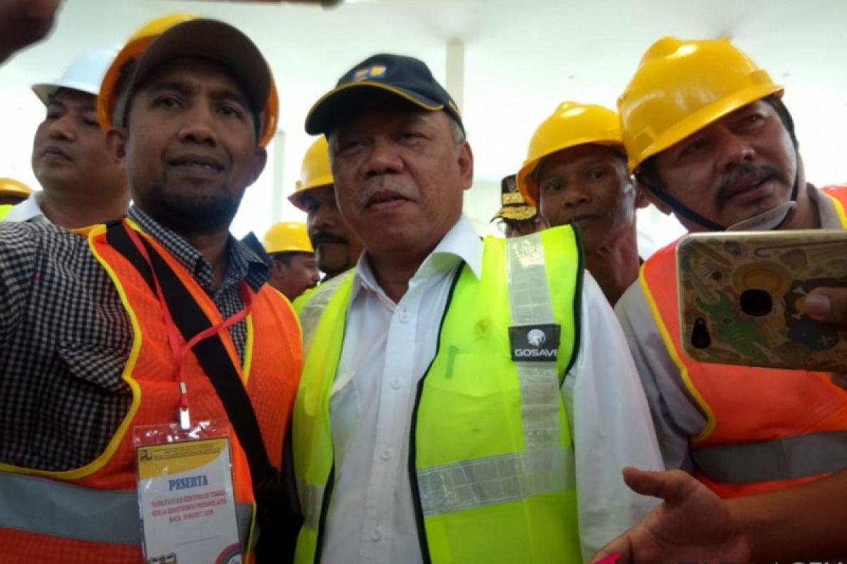 Menteri PUPR : Aceh butuh tiga ribu tenaga kerja konstruksi