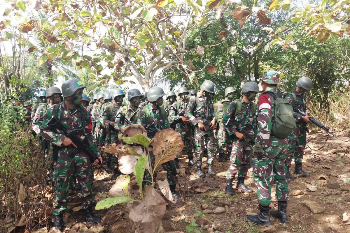 Yonif 713 Asah Kemampuan Jelang Pengamanan Perbatasan