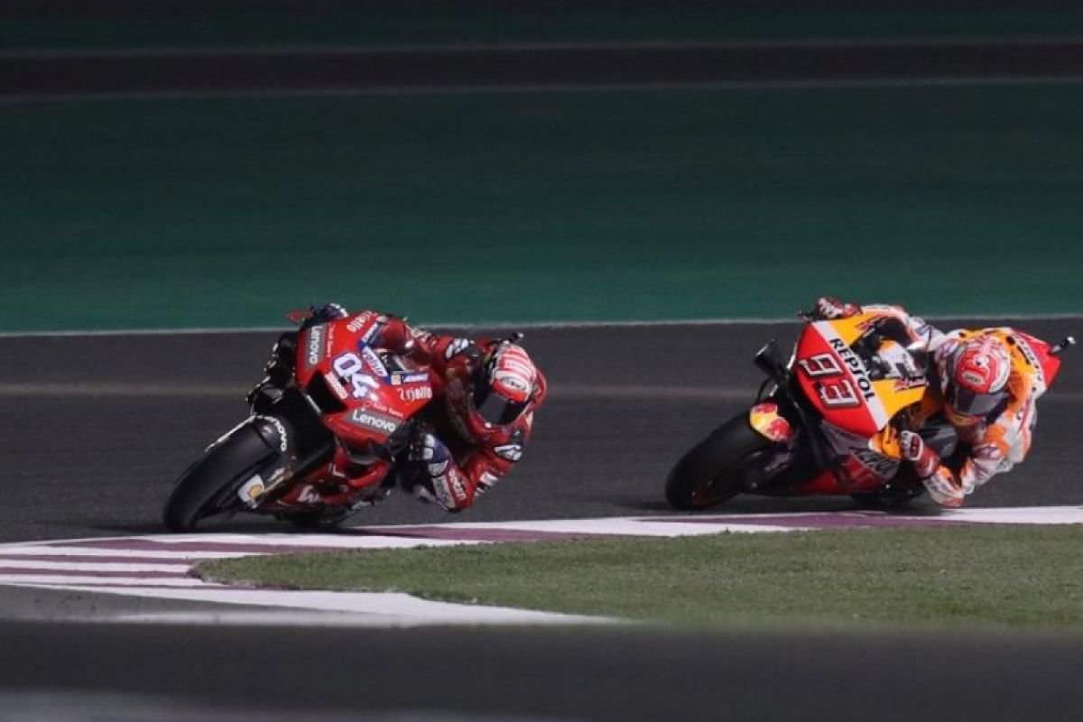 Dovizioso ulangi duel sengit dengan Marquez di Sirkuit Losail