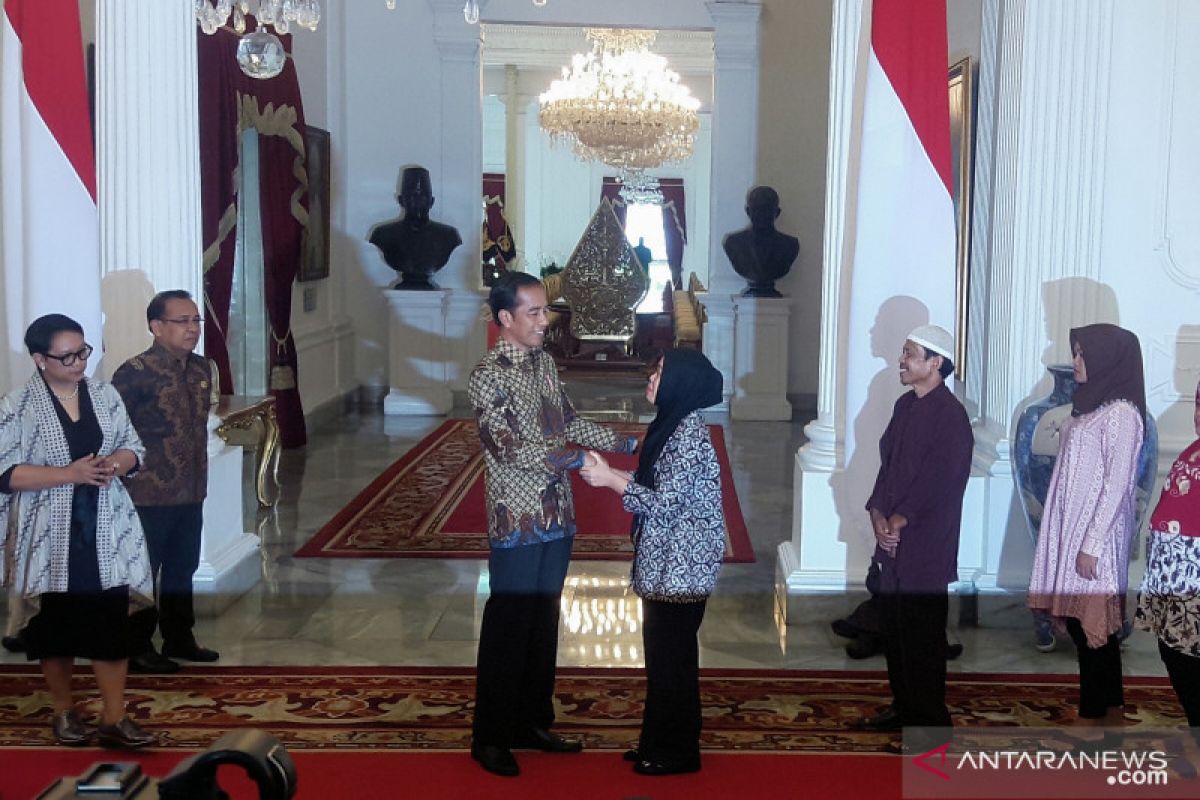 Presiden terima Siti Aisyah di Istana Merdeka