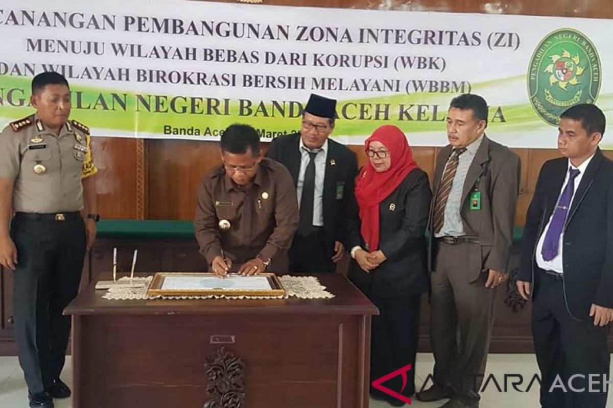 Pencanangan Pembangunan Zona Integritas PN Banda Aceh