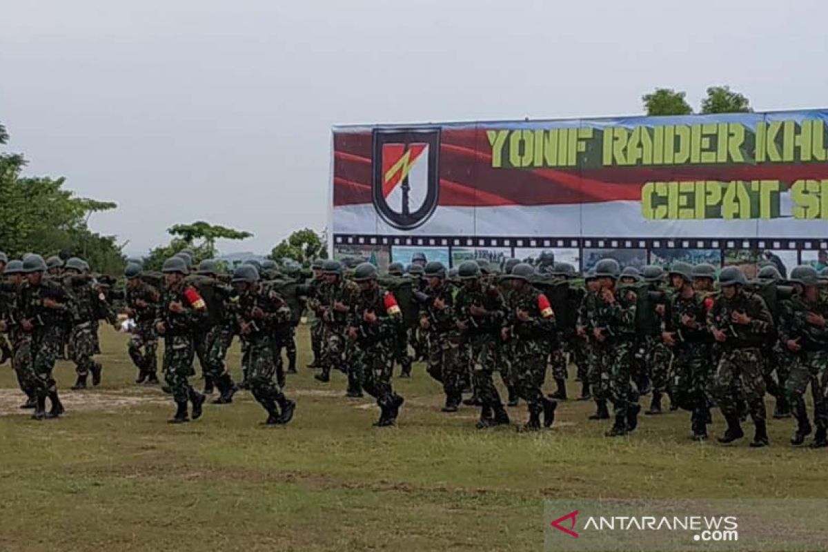 Satuan Yonif RK 136/TS gelar latihan pratugas