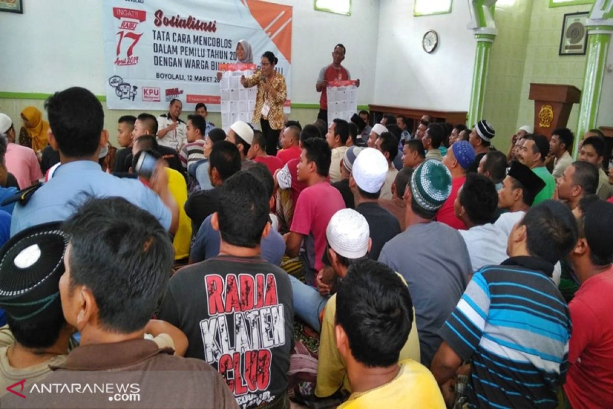 Tingkatkan partisipasi pemilih, KPU sosialisasikan pemilu di Rutan Boyolali