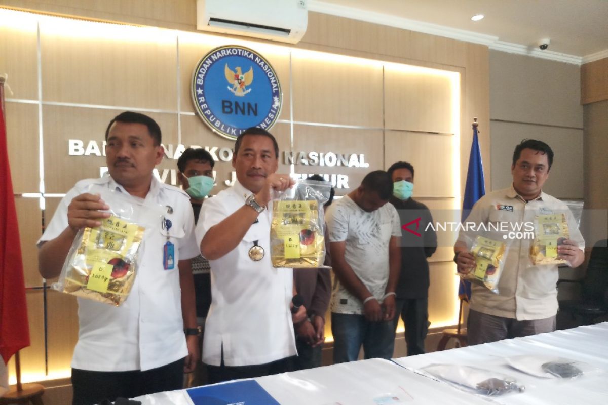 BNNP Jatim gagalkan peredaran 4 kilogram sabu-sabu