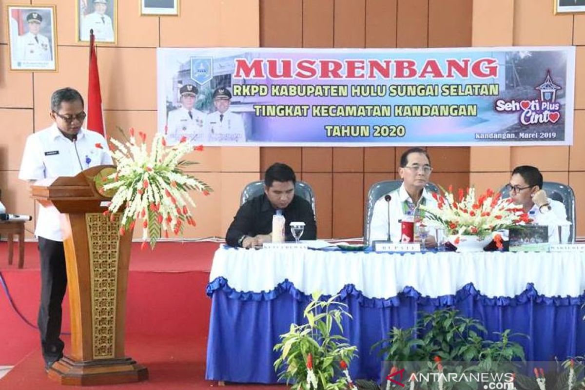 Bupati HSS buka Musrenbang RKPD Kecamatan Kandangan