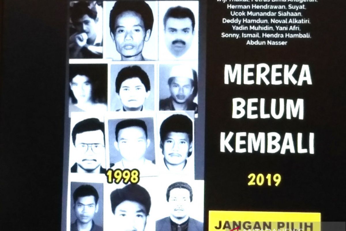 Aktivis dan kelurga korban penculikan 1998 imbau pilih Jokowi