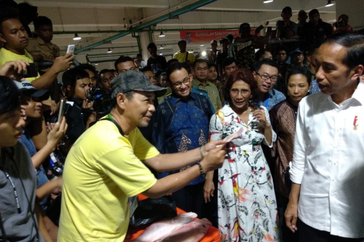 Presiden Jokowi resmikan Pasar Ikan Modern Muara Baru