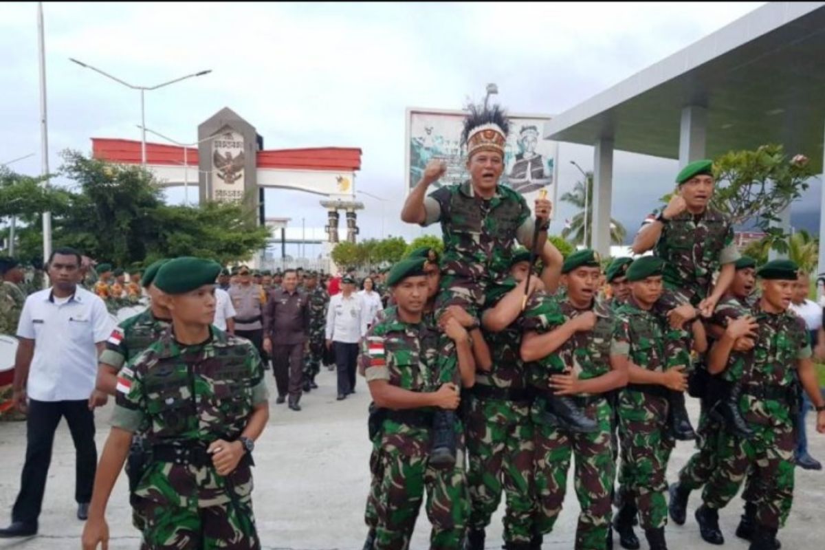 Pangkostrad kunjungi pos satgas pengamanan perbatasan RI-PNG