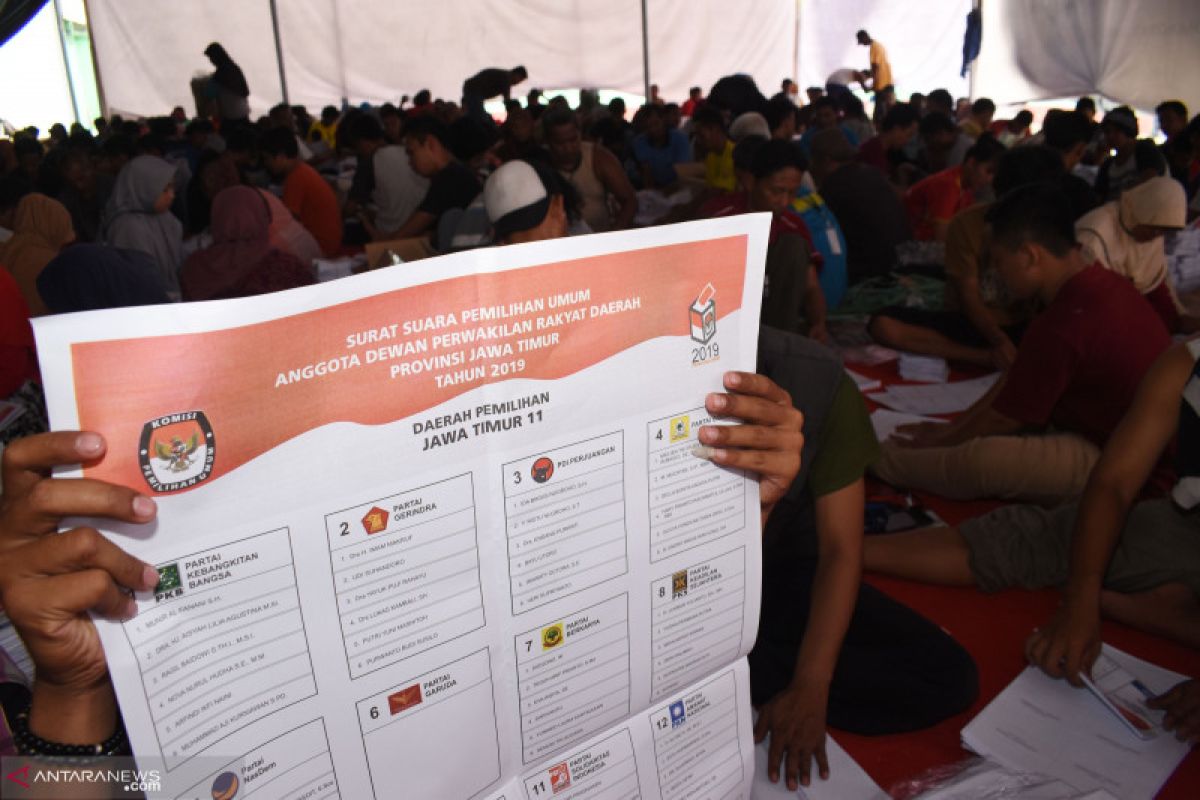 6.014 surat suara di Kabupaten Mojokerto rusak