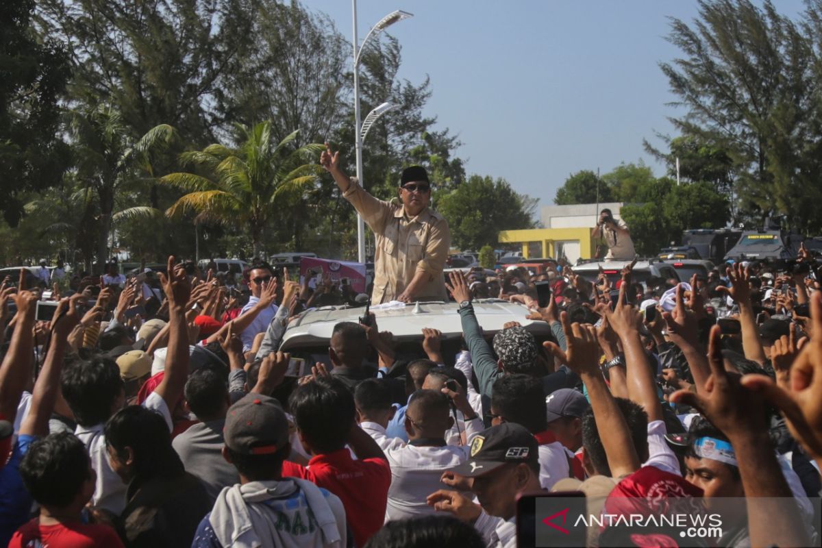 Prabowo ingatkan pendukungnya jaga suara di TPS