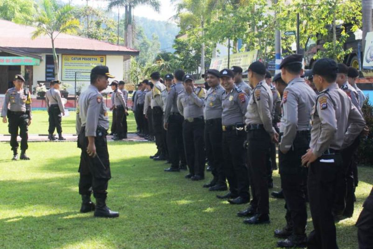 Polres Tanah Datar gelar latihan pengendalian masa