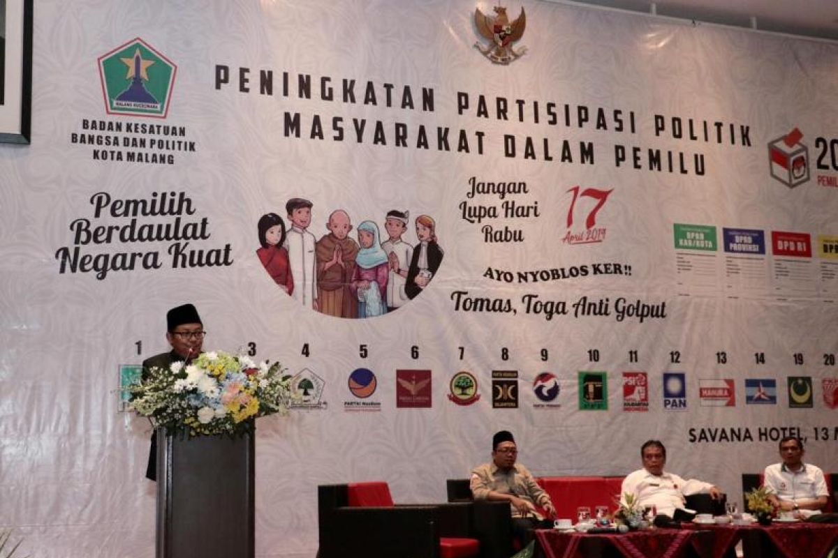 Wali Kota Malang ajak tokoh agama dan masyarakat anti-golput
