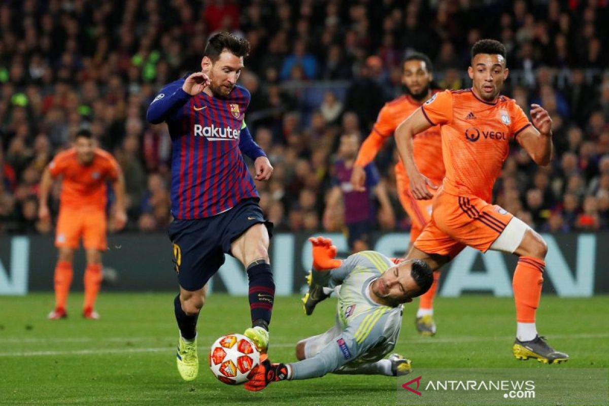 Lionel Messi antar Barcelona ke perempat final Liga Champions