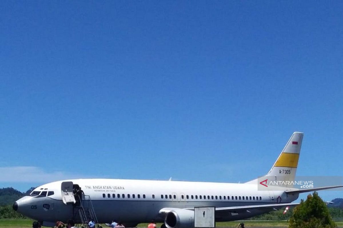 Pesawat Boeing presiden akan mendarat di Pinangsori, proses uji coba sukses