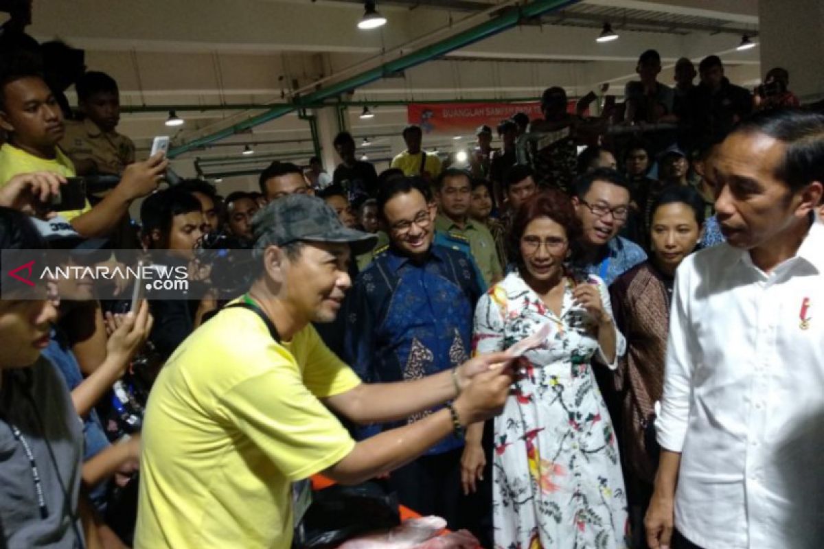 Presiden Jokowi resmikan Pasar Ikan Modern Muara Baru