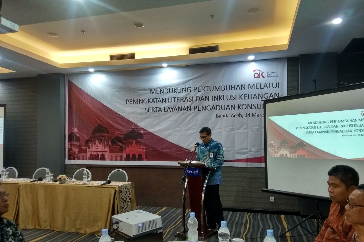 OJK : literasi keuangan masih rendah di Aceh