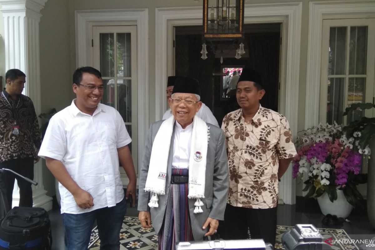 Ma'ruf Amin kunjungi Serang dan Cilegon Jelang debat ketiga Pilpres
