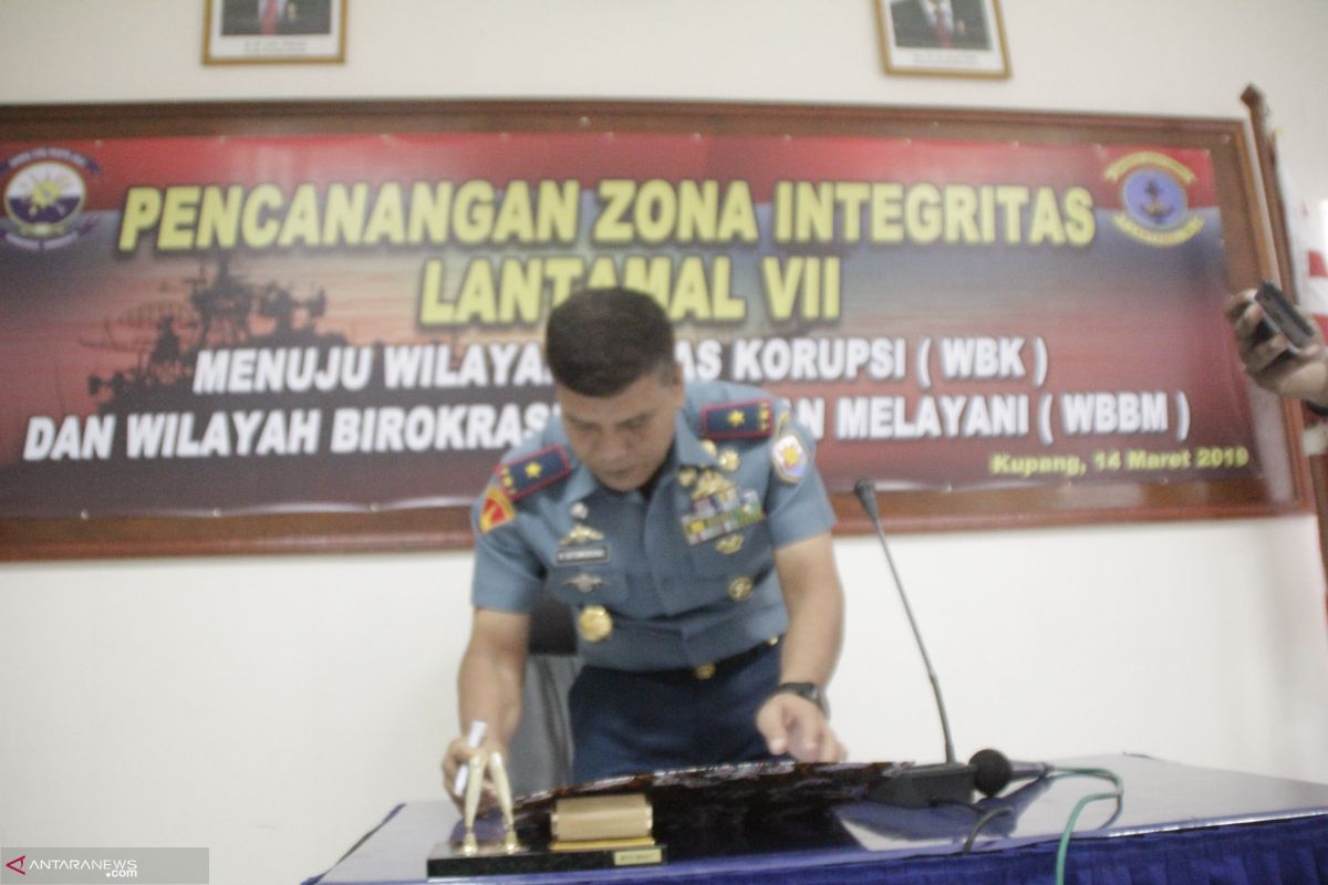 Lantamal VII Kupang canangkan zona integritas bebas korupsi