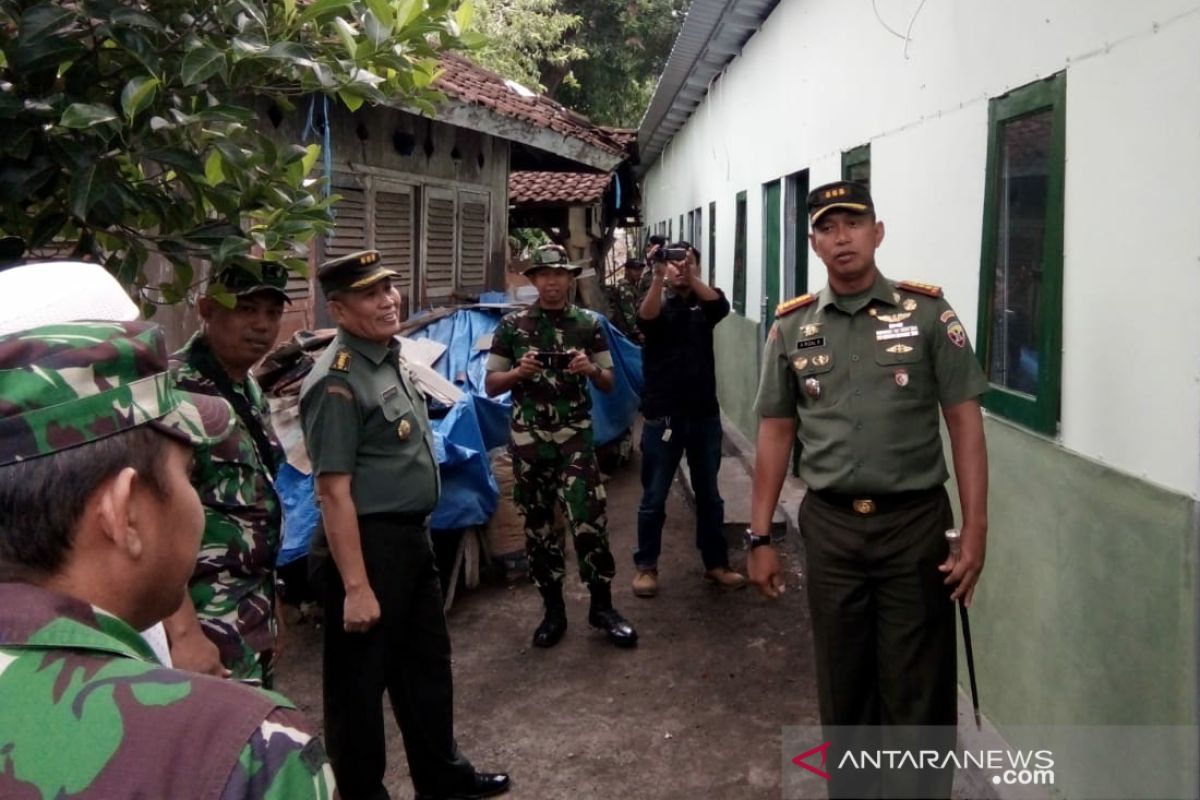Tim Wasev  Mabes TNI cek pembangunan Huntara Lombok
