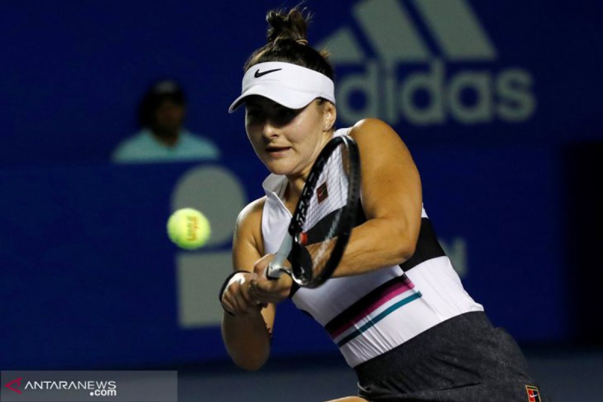 Taklukkan Muguruza, Andreescu melaju ke semifinal Indian Wells