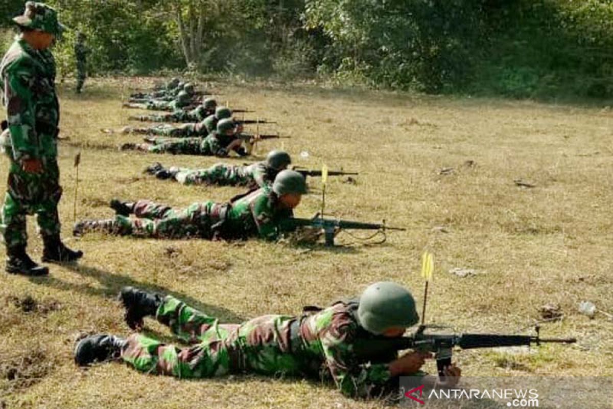 Jaga kemampuan prajurit Kodim Aceh Utara latihan menembak