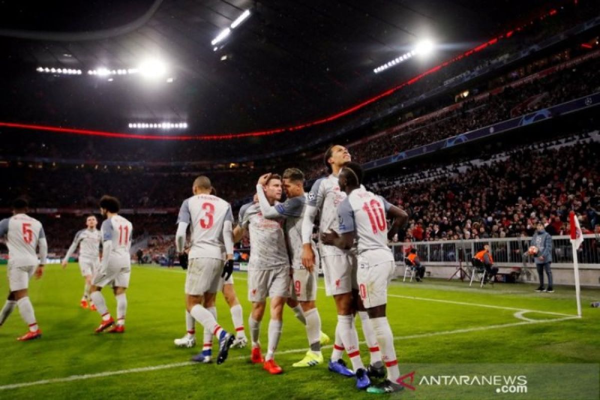 Kalahkan Bayern Muenchen 3-1, Liverpool ke perempat final Liga Champions