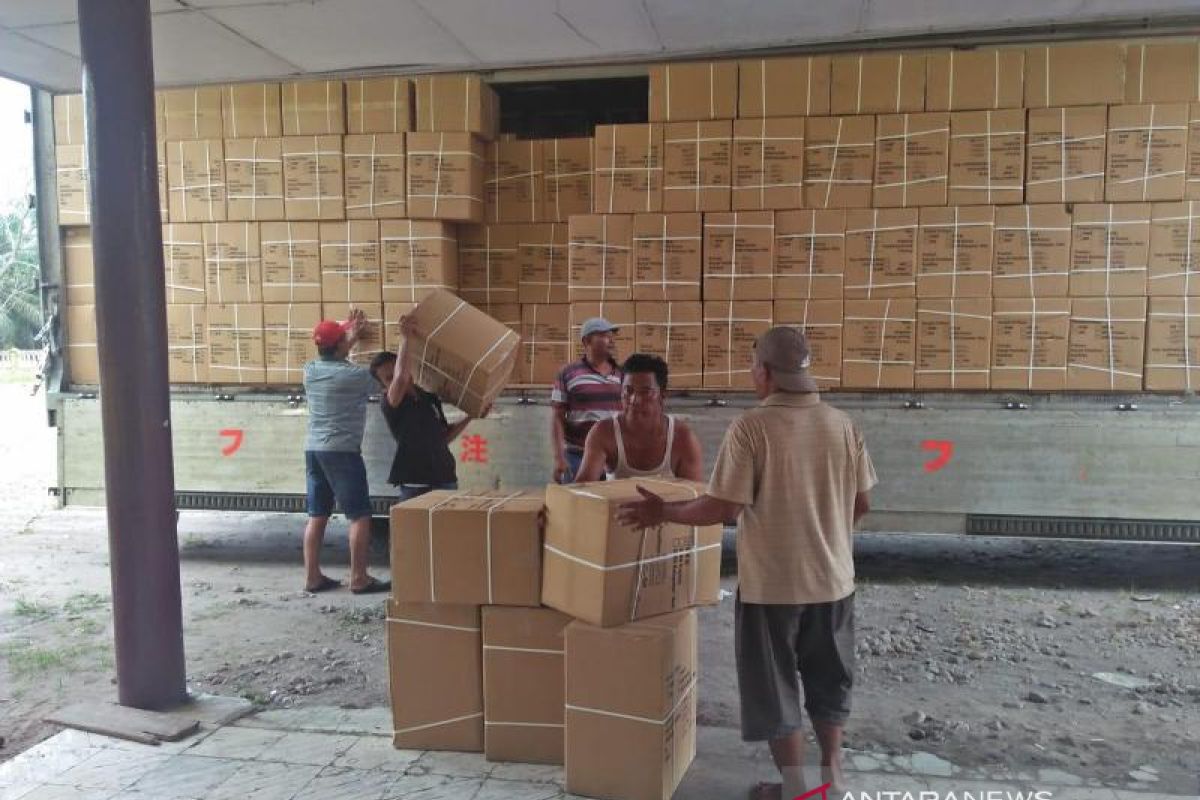 KPU Langkat terima 504 kotak logistik pemilu