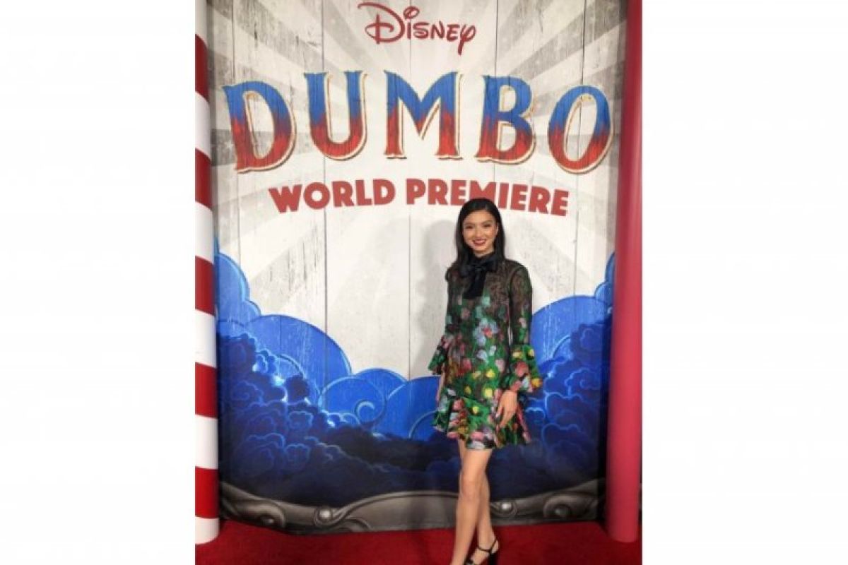 Finalis Puteri Indonesia, Ralin Shah saksikan tayang perdana film "Dumbo" di Hollywood