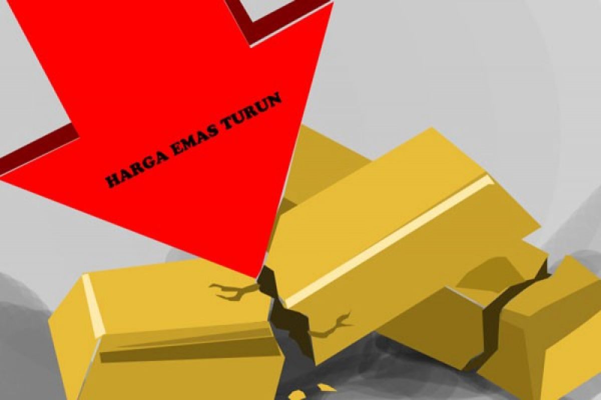 Harga emas anjlok karena dolar dan ekuitas mulai menguat