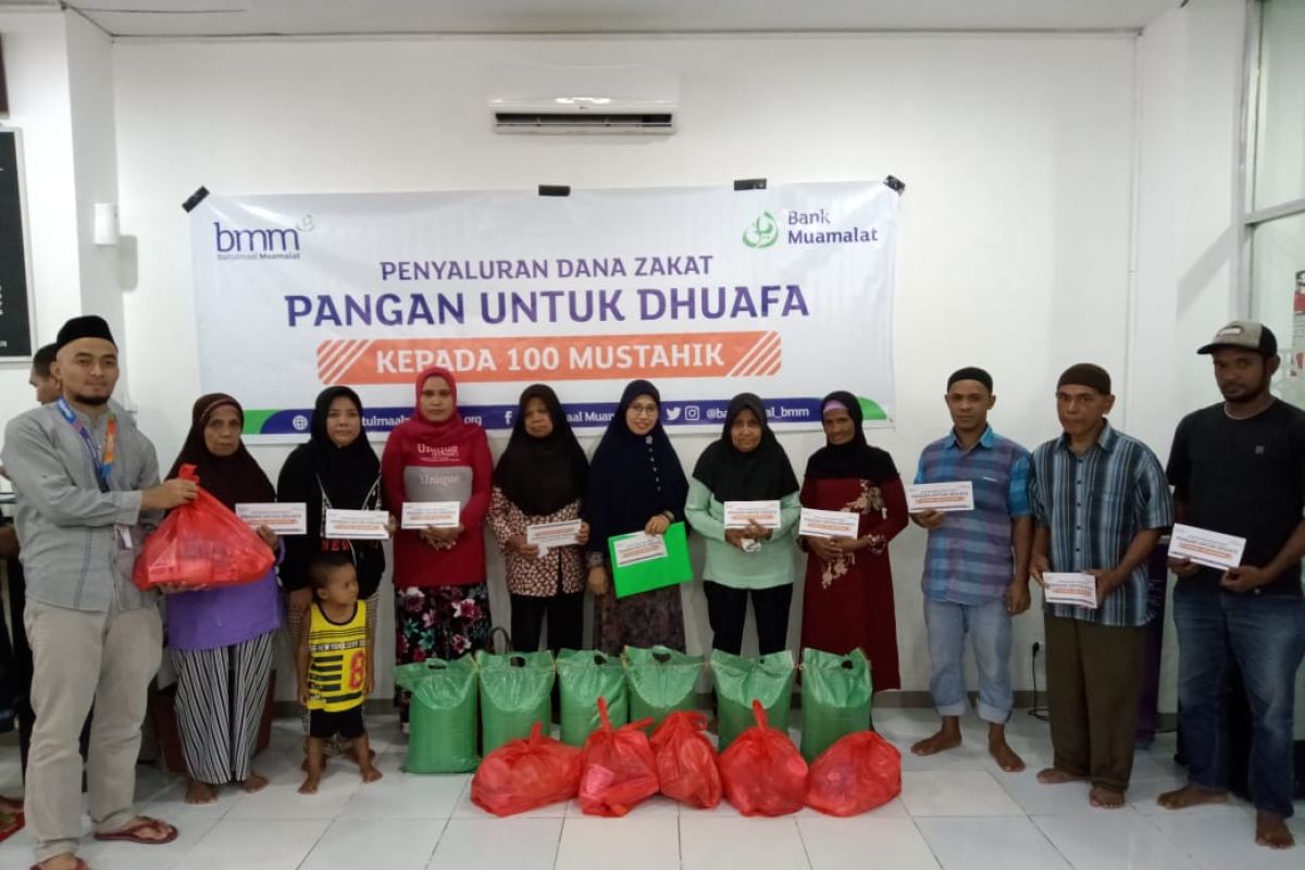 Bank Muamalat salurkan zakat fakir miskin