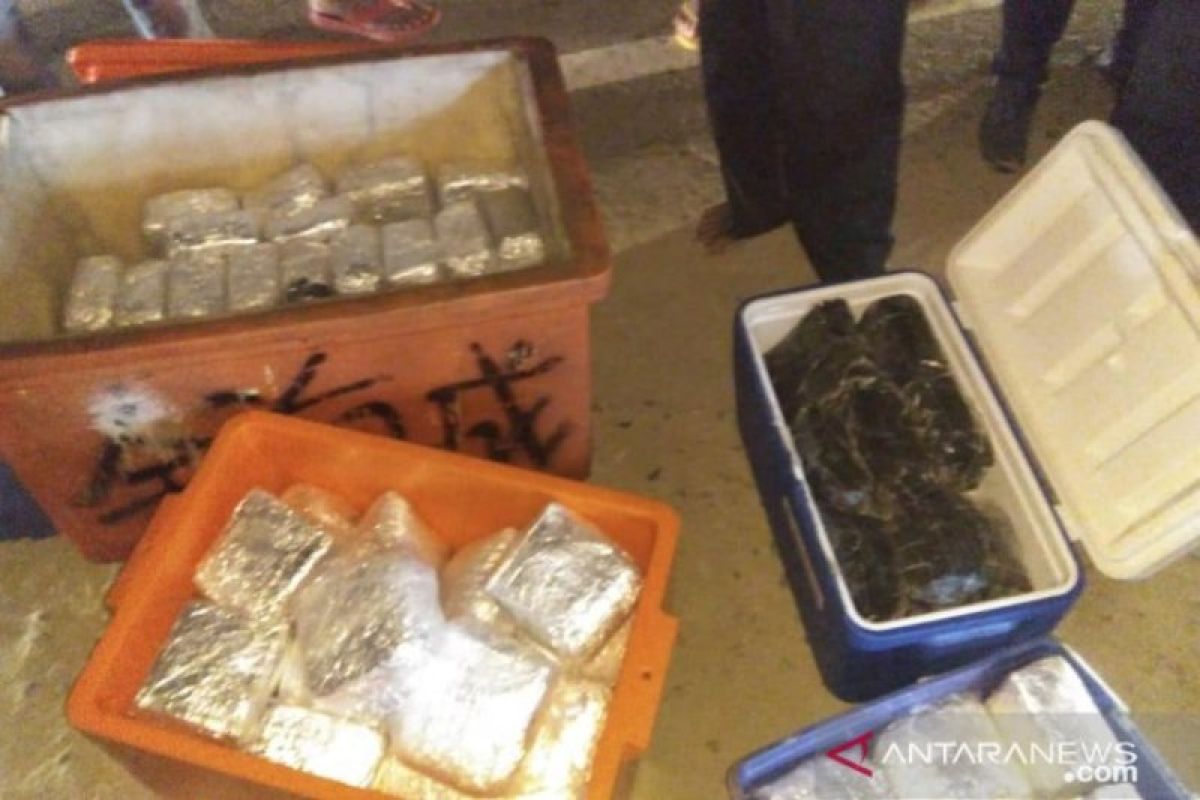 100 kilogram sabu dan ekstasi dalam kotak ikan diamankan BNN