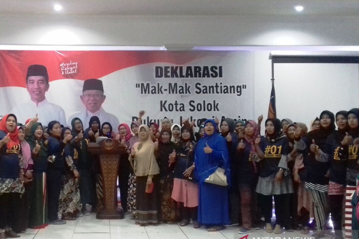 "Mak-mak Santiang" Solok deklarasikan Dukungan Jokowi-Ma'ruf