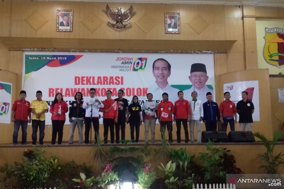 Relawan Jokowi Kota Solok Deklarasikan Dukungan