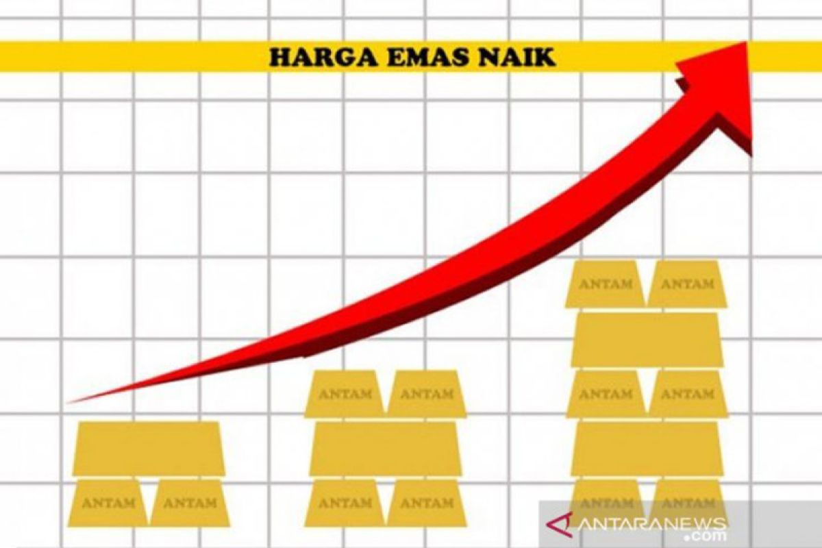 Harga emas melonjak lebih dari satu persen