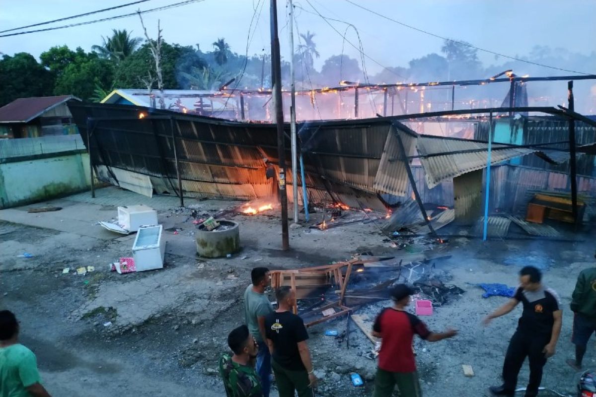 Kebakaran di Nabire hanguskan ruko dan homestay