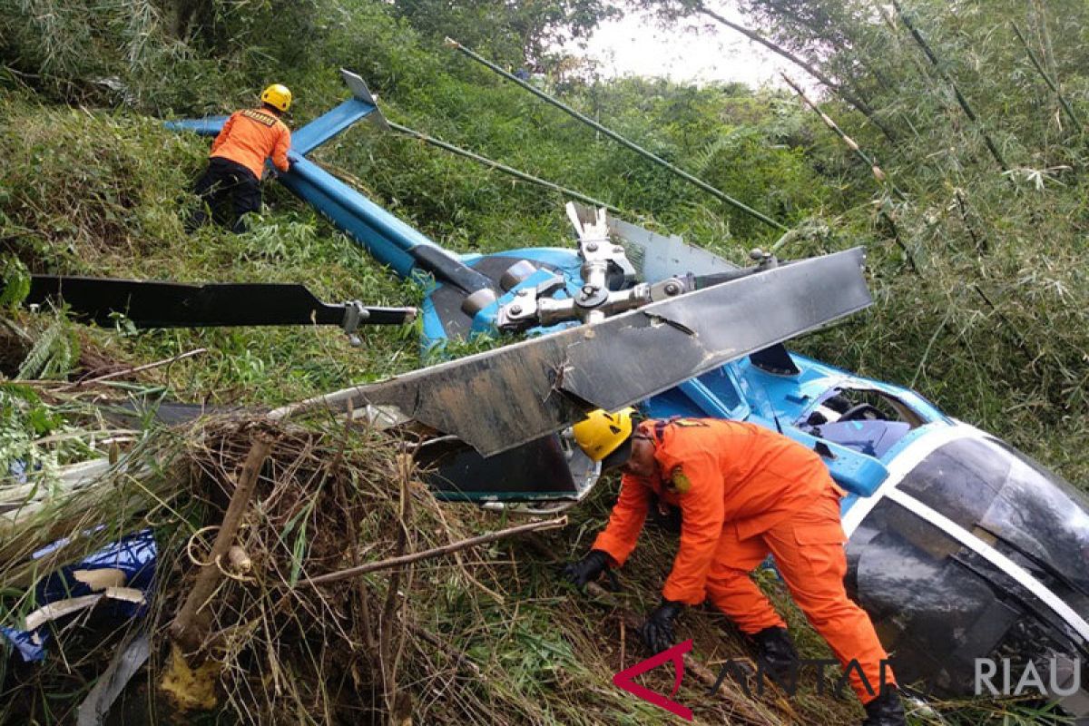 Helikopter sempat berputar-putar sebelum jatuh di Tasikmalaya