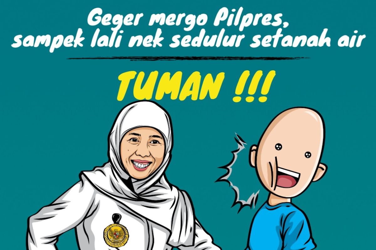 Khofifah unggah meme "tuman" versinya sendiri