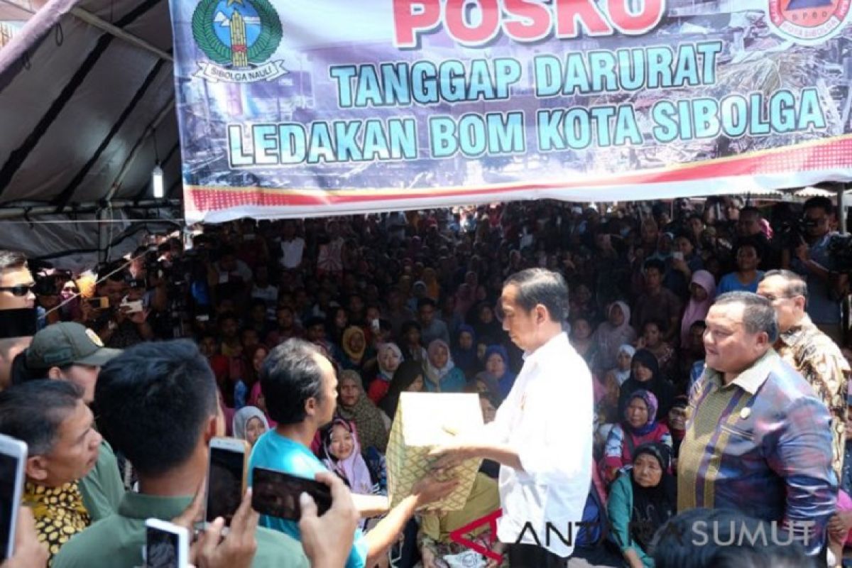 Tahap awal Presiden bantu Rp1,4 miliar untuk perbaikan rumah korban bom Sibolga