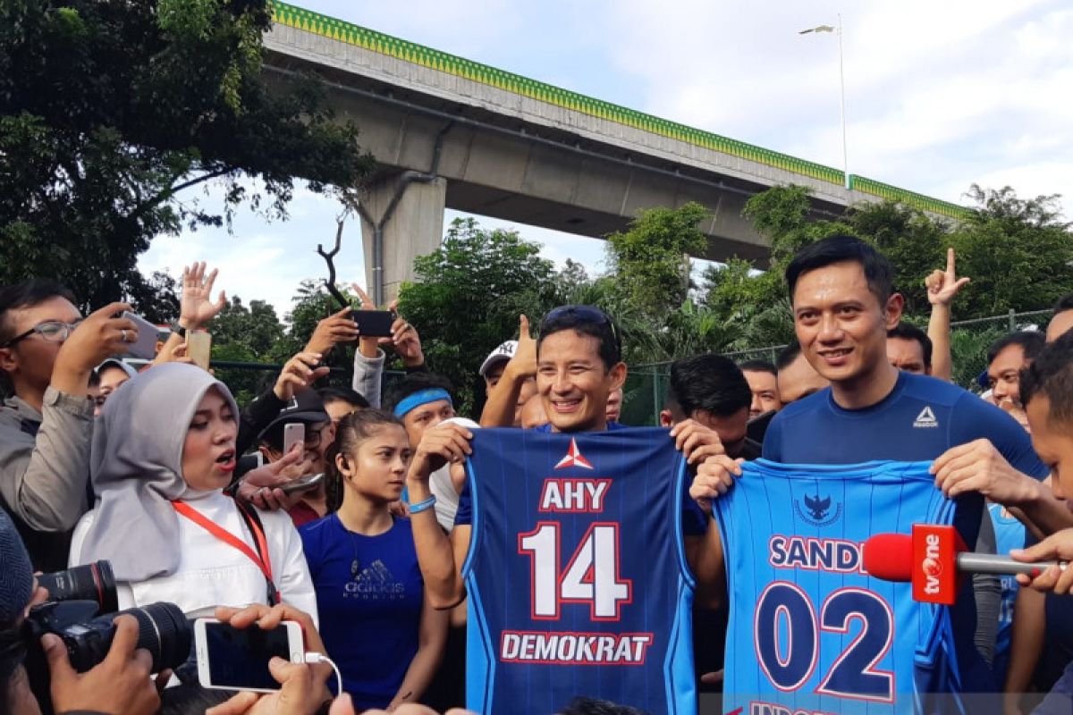 AHY berikan masukan Sandiaga jelang debat ketiga