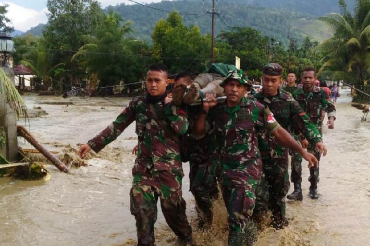 Ini yang dibuka Kodam XVII/Cenderawasih di Sentani untuk tangani korban banjir