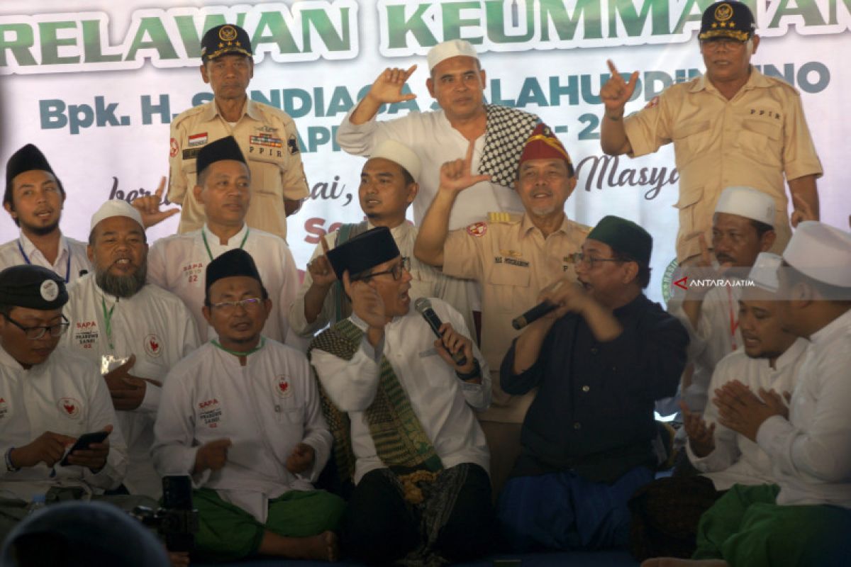 Kampanye di Tulungagung, Sandiaga dicurhati simpatisan soal KKN rekrutmen TNI/Polri