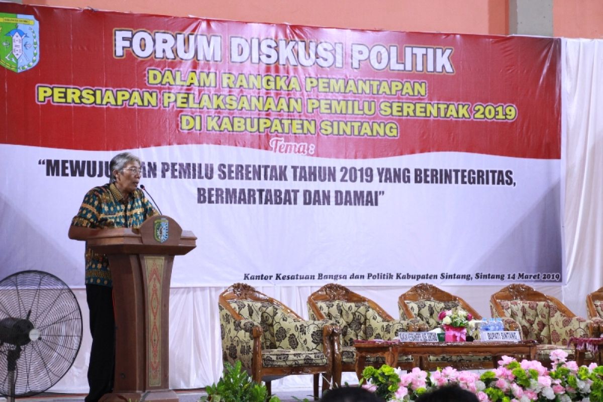 Sintang targetkan partisipasi pemilih 78 persen