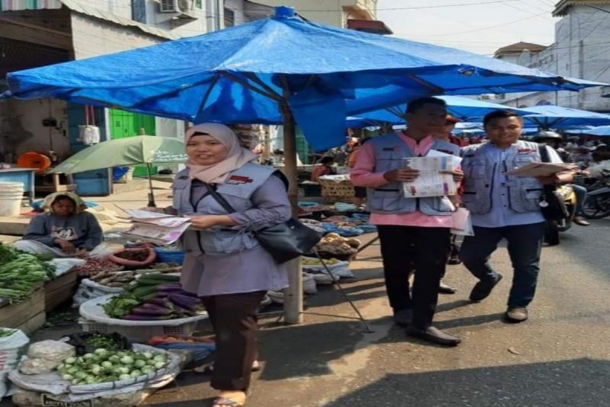 Relasi KPU Tebing Tinggi sosialisasi pemilu di pasar tradisional