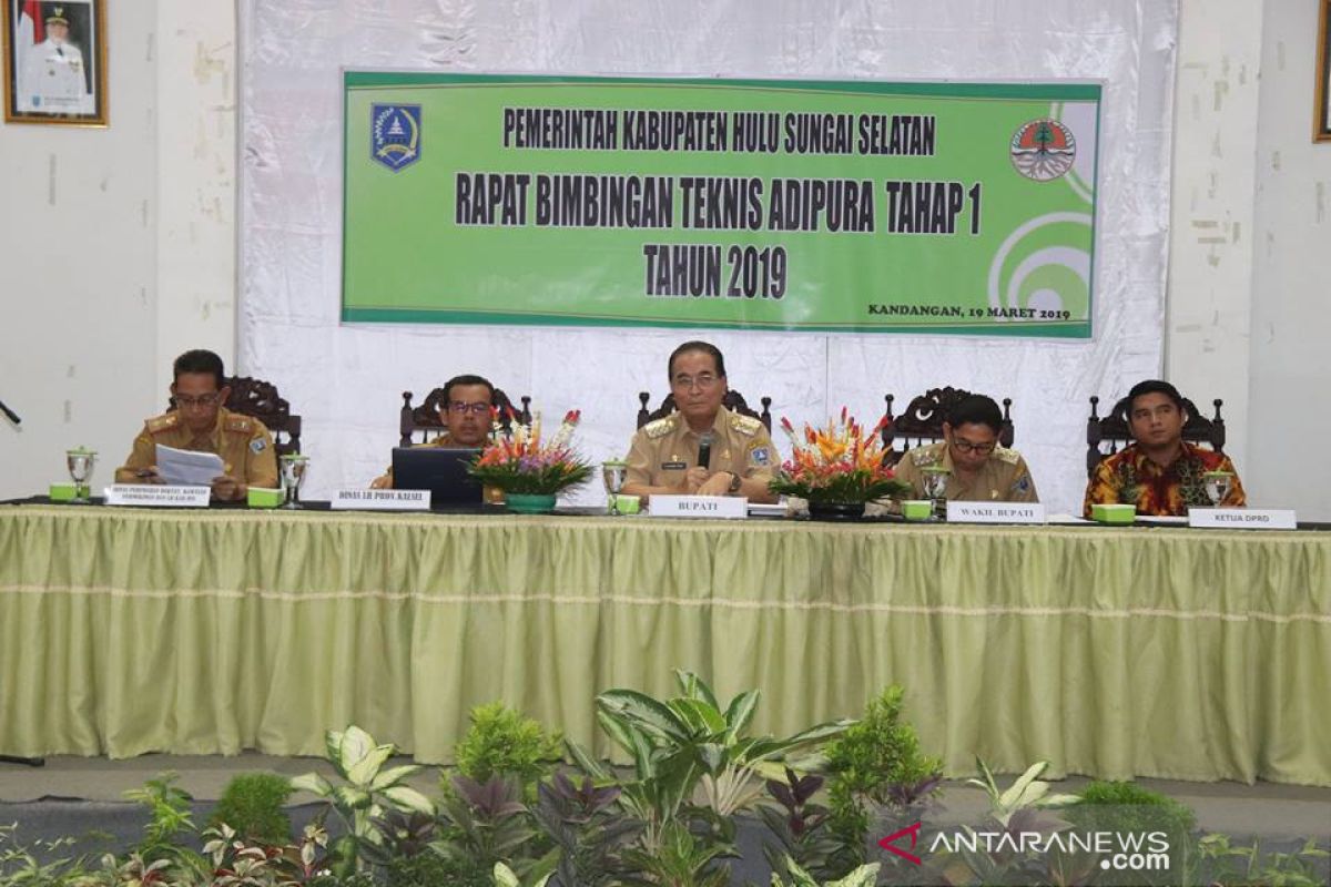 Bupati HSS buka bimbingan teknis Adipura tahap satu