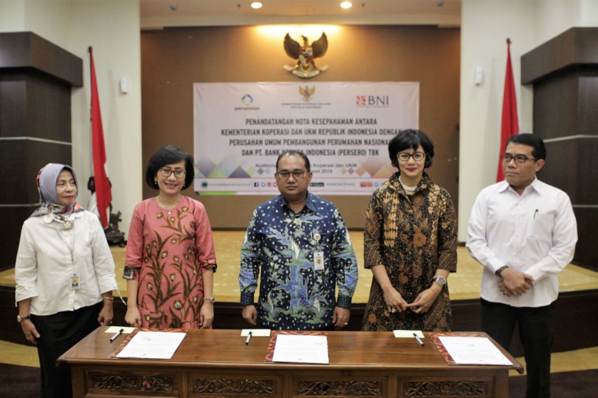 Kemenkop dan UKM gandeng BNI dan Perumnas bangun perumahan ASN