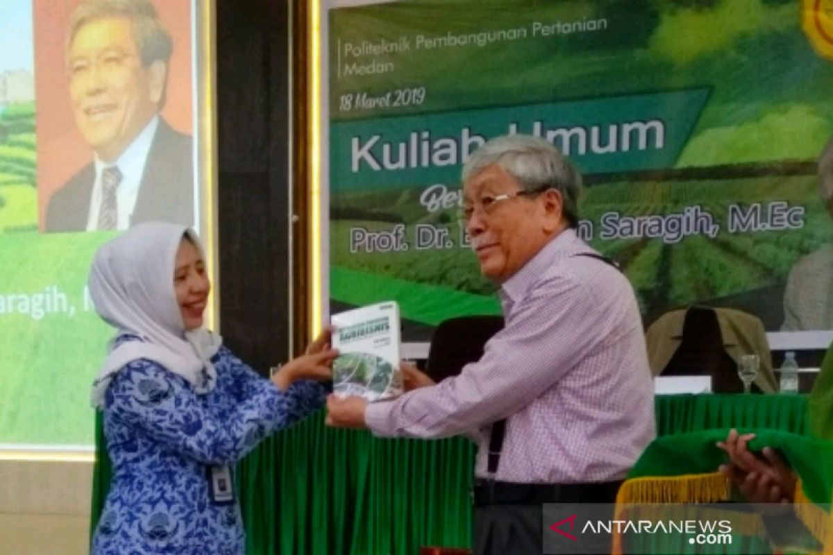 Prof Dr Bungaran Saragih beri kuliah umum di Polbangtan Medan