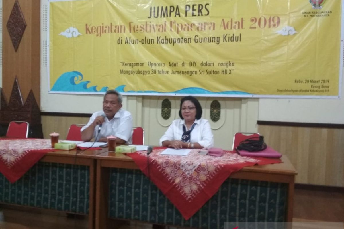 DIY bakal menggelar Festival Upacara Adat 2019