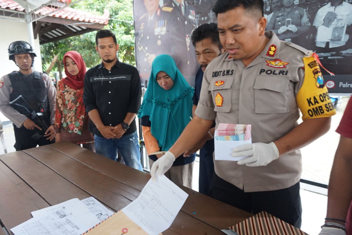 Pasutri pelaku penggandaan uang diringkus Polres Trenggalek