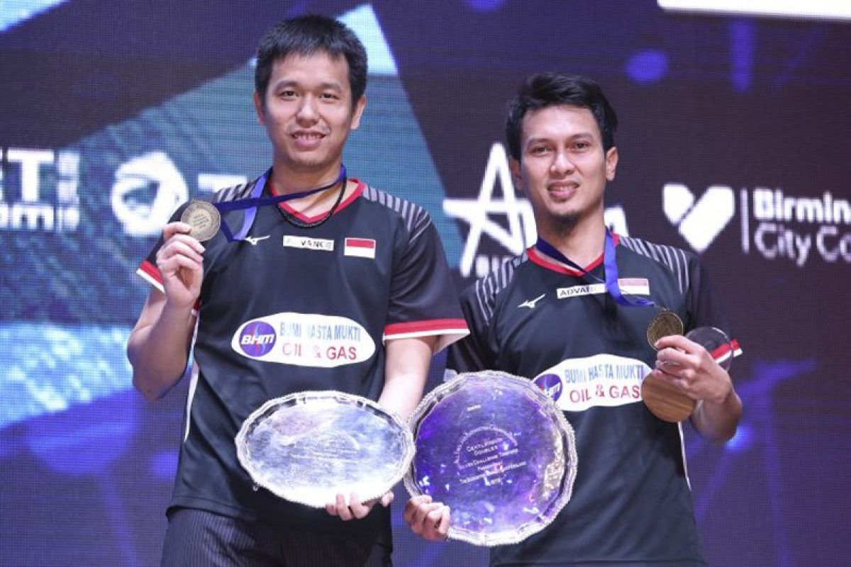 Bonus Rp450 juta untuk pebulu tangkis ganda putra Indonesia Hendra-Ahsan