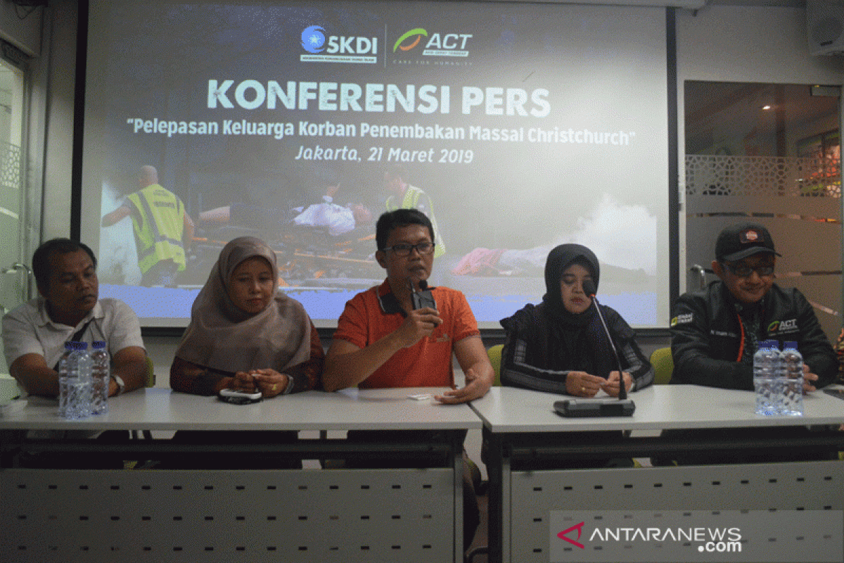 ACT berangkatkan keluarga korban ke Selandia Baru